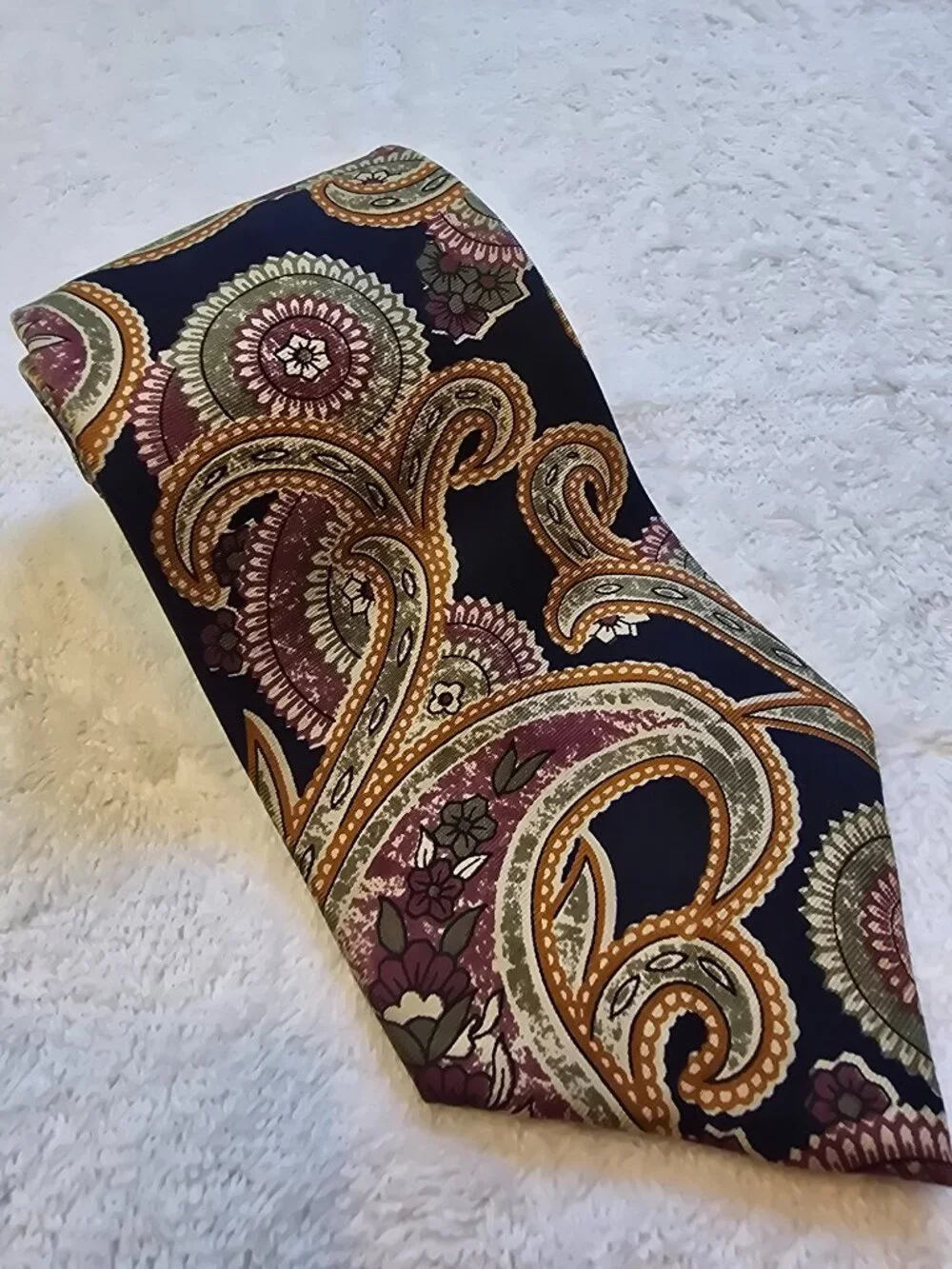 Vintage Christian Dior Monsieur Silk Tie - Floral Multicolor Paisley